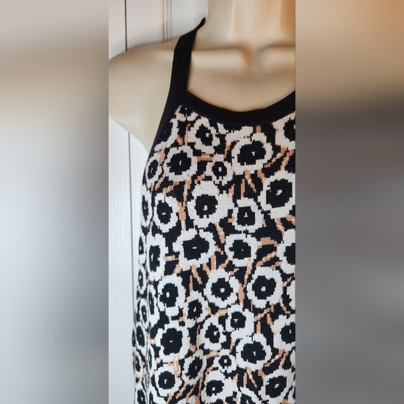 NWOT XXL Diane von Furstenberg Black and White Animal Print Maxi Halter Dress - Picture 4 of 8